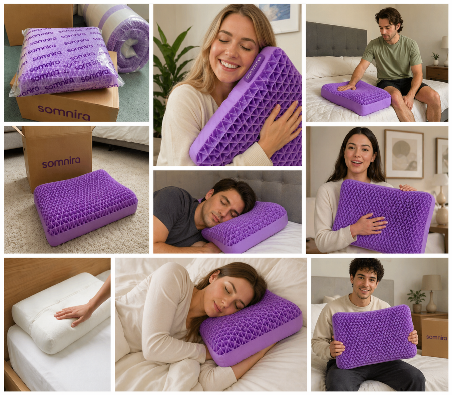 Somnira customer collage
