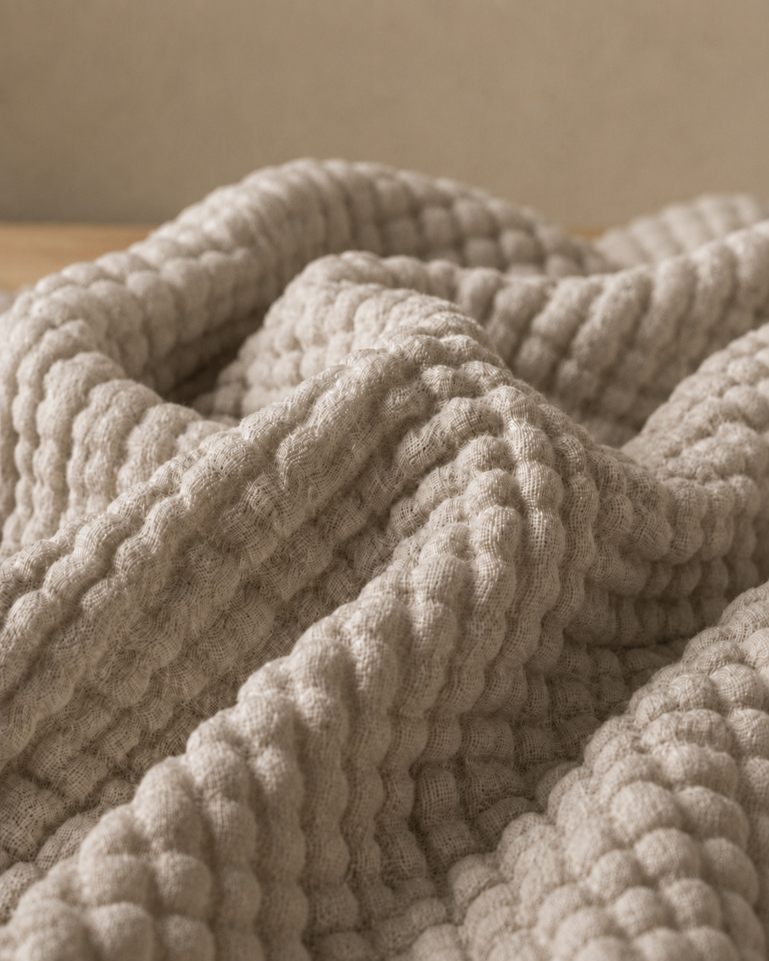 Beige Somnira Airwave Musselindecke